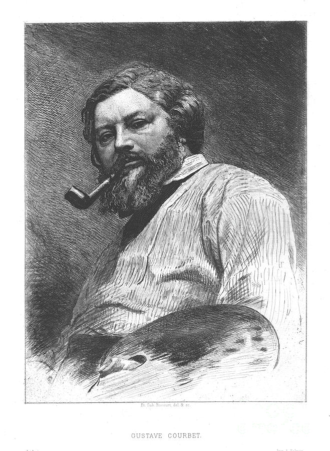 Gustave Courbet Drawing by Print Collector