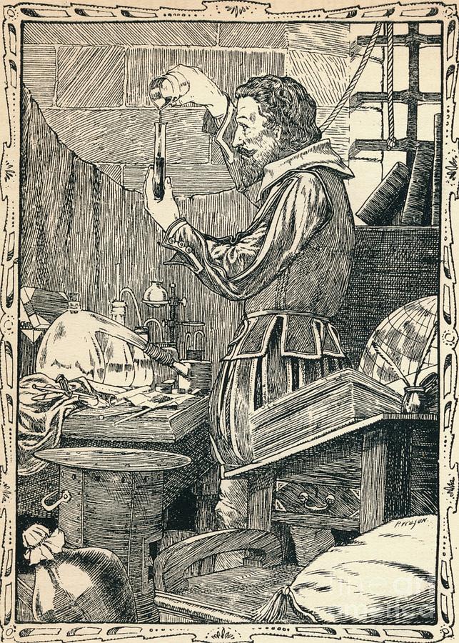 Guy Fawkes Preparing The Slow Match Drawing by Print Collector