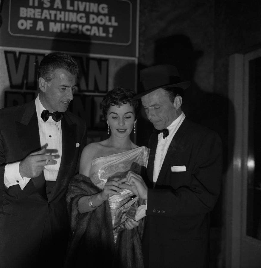 Frank Sinatra Photograph - Guys And Dolls Premiere by Michael Ochs Archives