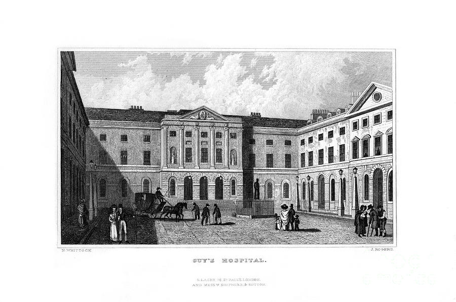 Guys Hospital, Southwark, London Drawing by Print Collector