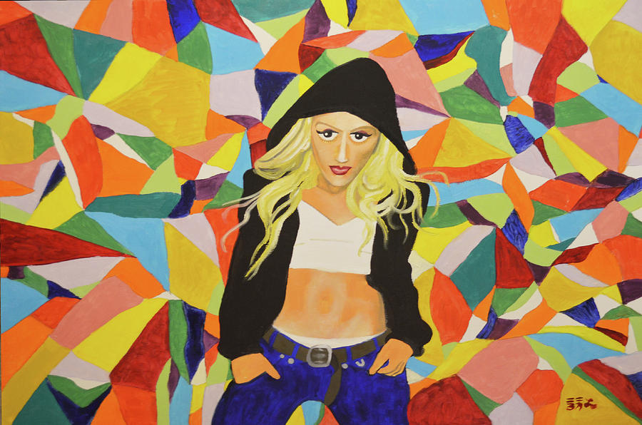 Gwen Stefani Painting - Gwen by Ebenlo - Painter Of Song Gwen Stefani Painting - Gwen by Ebenlo - Painter Of Song