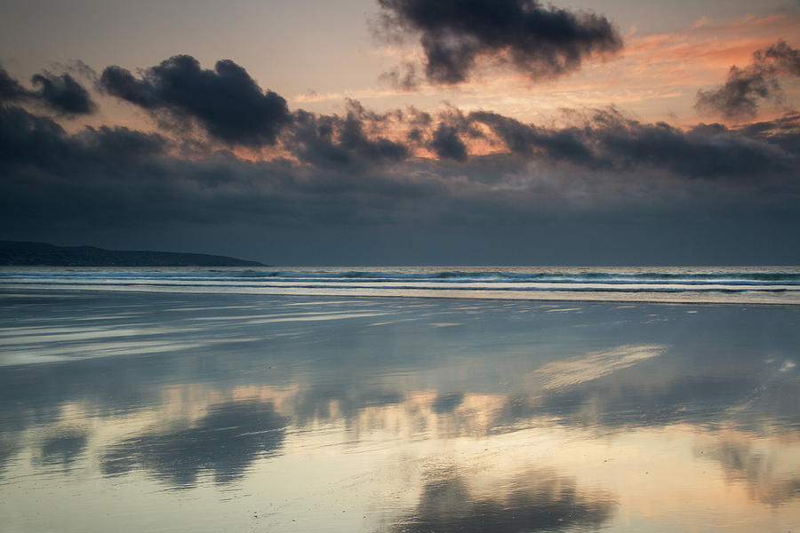 Gwithian Beach At Sunset Photograph by Lucie Averill
