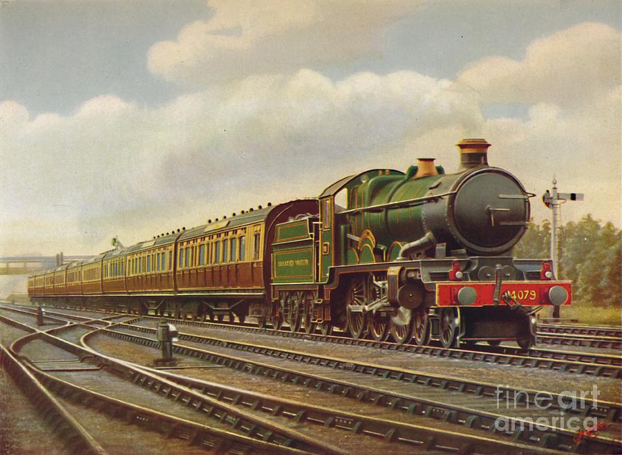 Gwr Cornish Riviera Limited Express Drawing by Print Collector