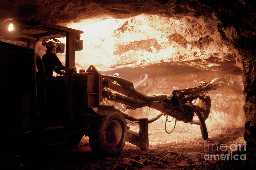 Gypsum Mining Photograph by Public Health England/science Photo Library