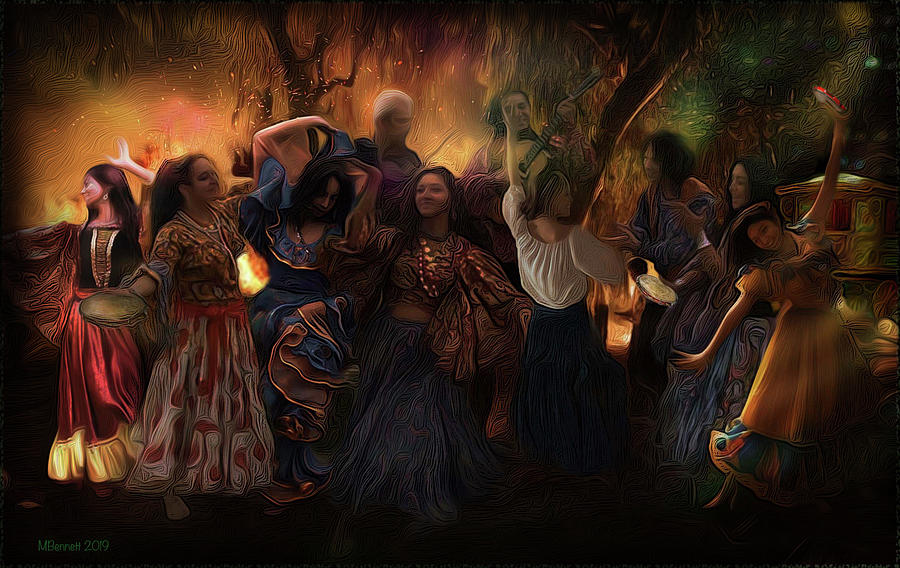 Music Digital Art - Gypsy Dance by Martha Bennett