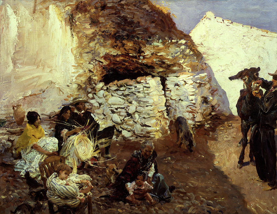 John Singer Sargent Painting - Gypsy Encampment, 1913 by John Singer Sargent