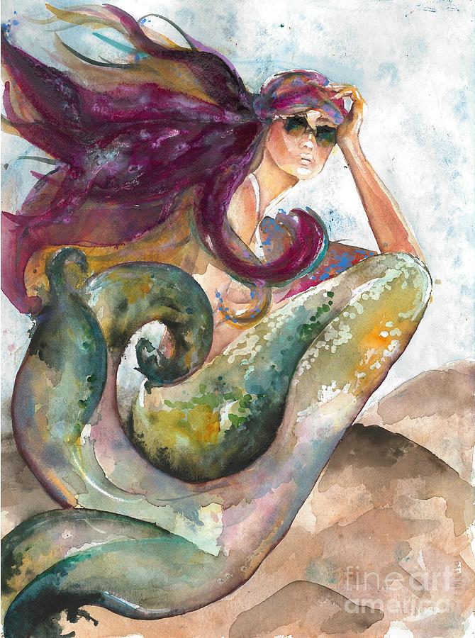 Gypsy Mermaid Painting by Norah Daily