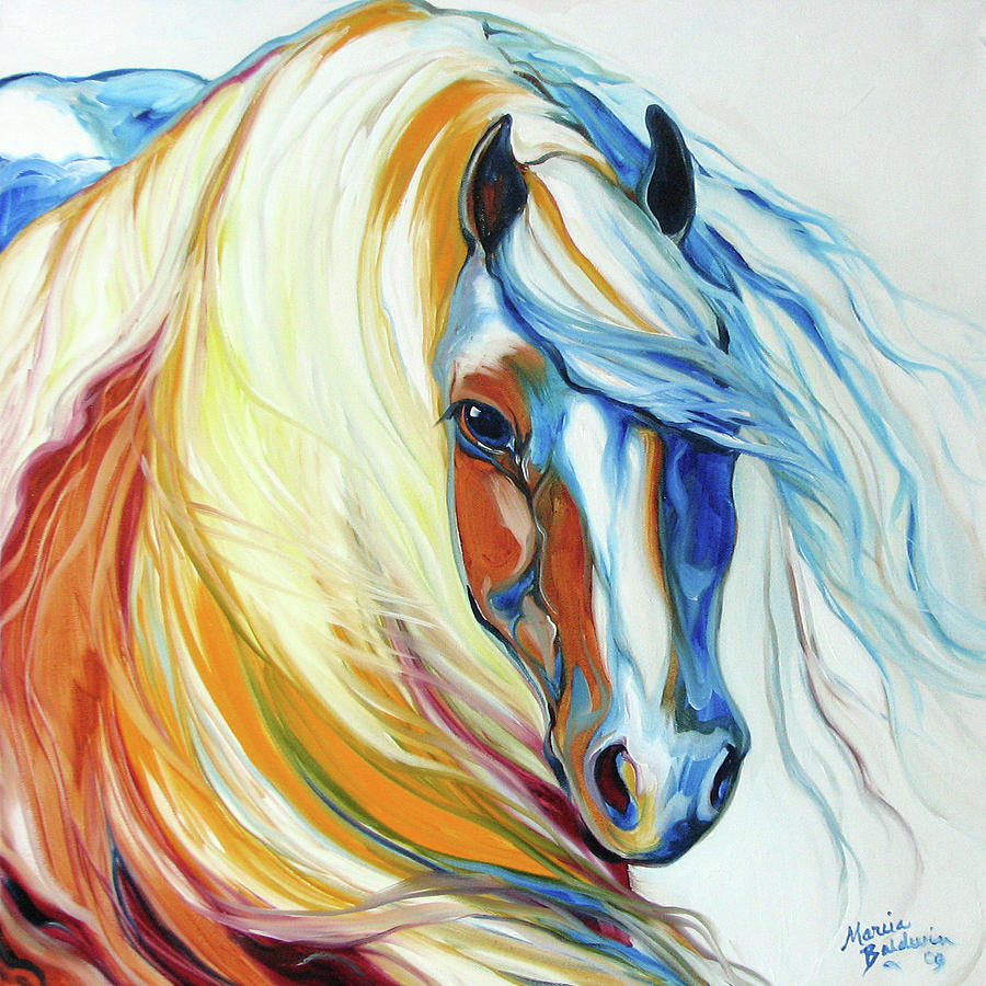 Gypsy Vanner Dream Painting by Marcia Baldwin - Fine Art America