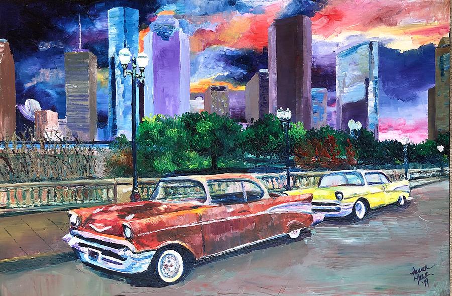 Houston Painting - H-Town Rollin by Lauren Luna Houston Painting - H-Town Rollin by Lauren Luna