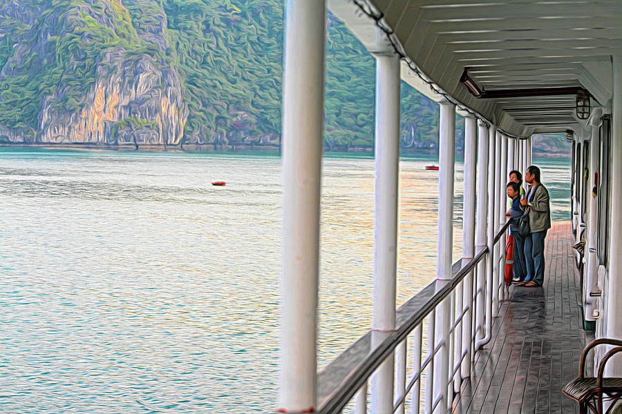 Ha Long Bay Cruise  Photograph by Chuck Kuhn
