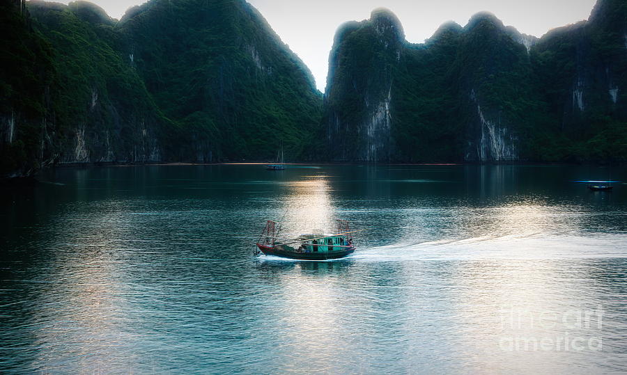 Ha Long Bay Flare Vietname  Photograph by Chuck Kuhn