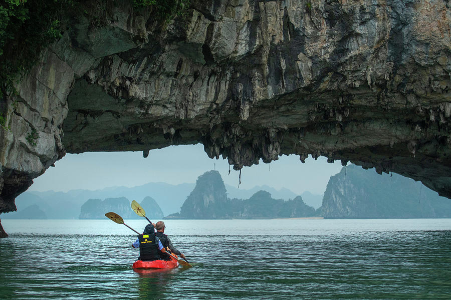 Ha Long Bay, Kayaking Digital Art by Heeb Photos