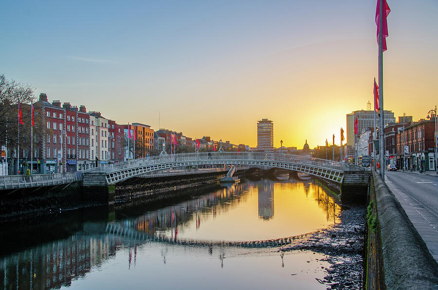 Ha Penny at Sunrise - Dublin Ireland Photograph by Bill Cannon