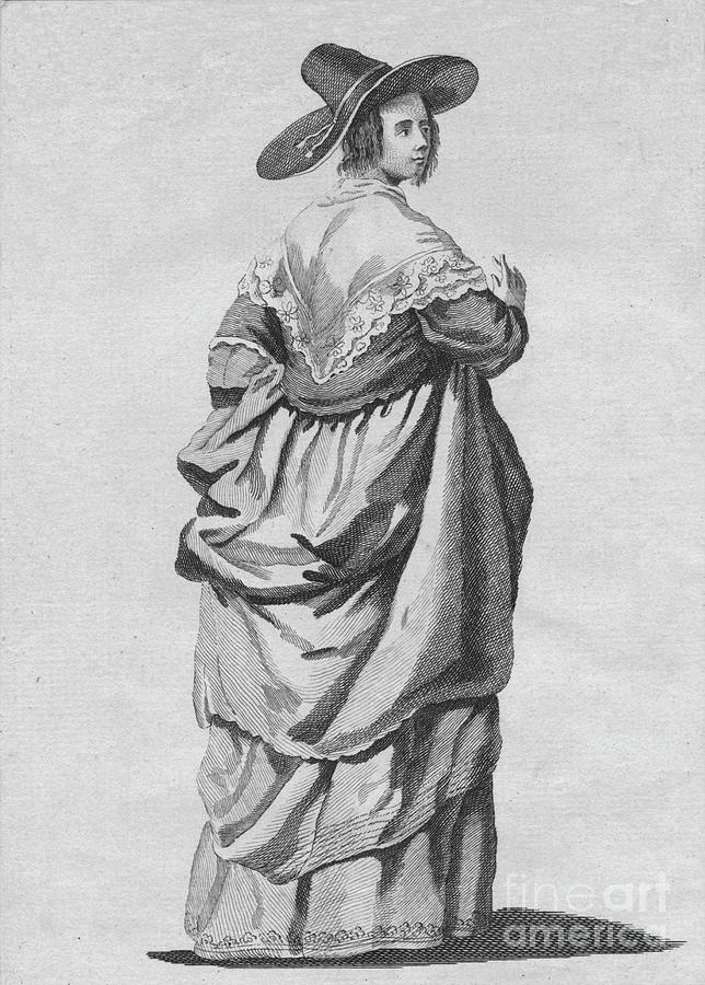 Habit Of A Merchants Wife Of London Drawing by Print Collector