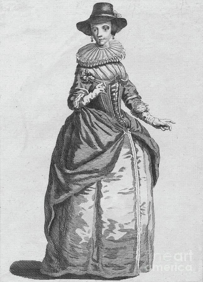 Habit Of The Lady Mayoress Of London Drawing by Print Collector