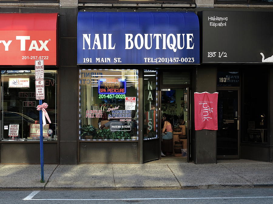 Hackensack, NJ -  Nail Shop 2018 Photograph by Frank Romeo
