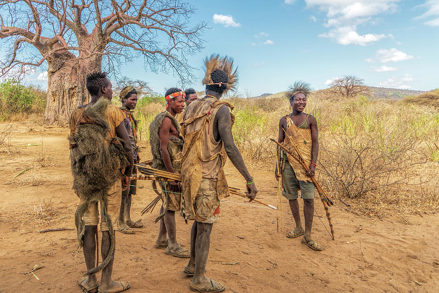 Hadzabe Men Ready to Hunt Photograph by Betty Eich