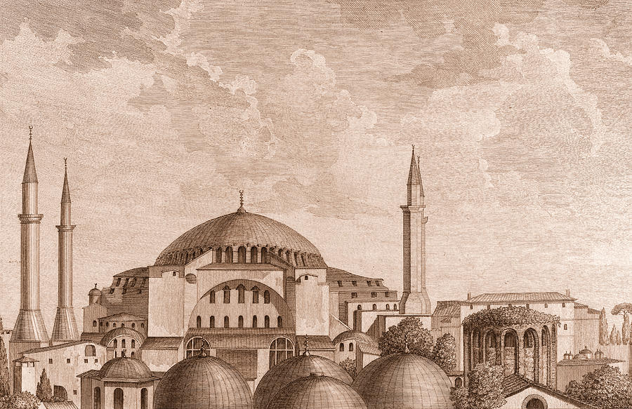 Hagia Sophia, Istanbul, Turkey, 1799 Photograph by Wellcome Images