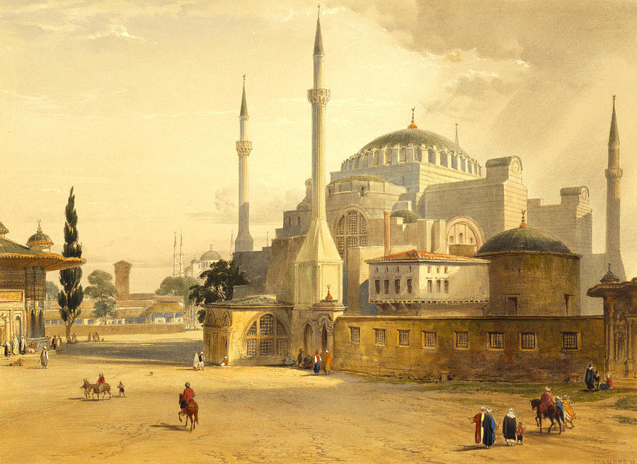 Hagia Sophia, Istanbul, Turkey, 1852 Photograph by Science Source