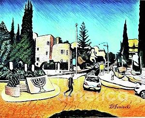 Haifa Painting by Dmitri Ivnitski