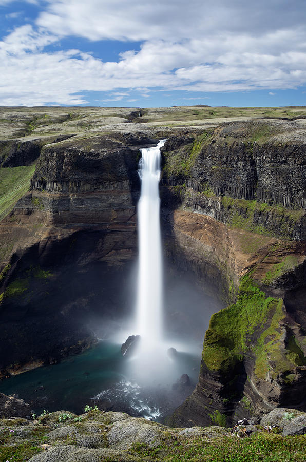 Haifoss Waterfall, South Iceland Photograph by Daitozen