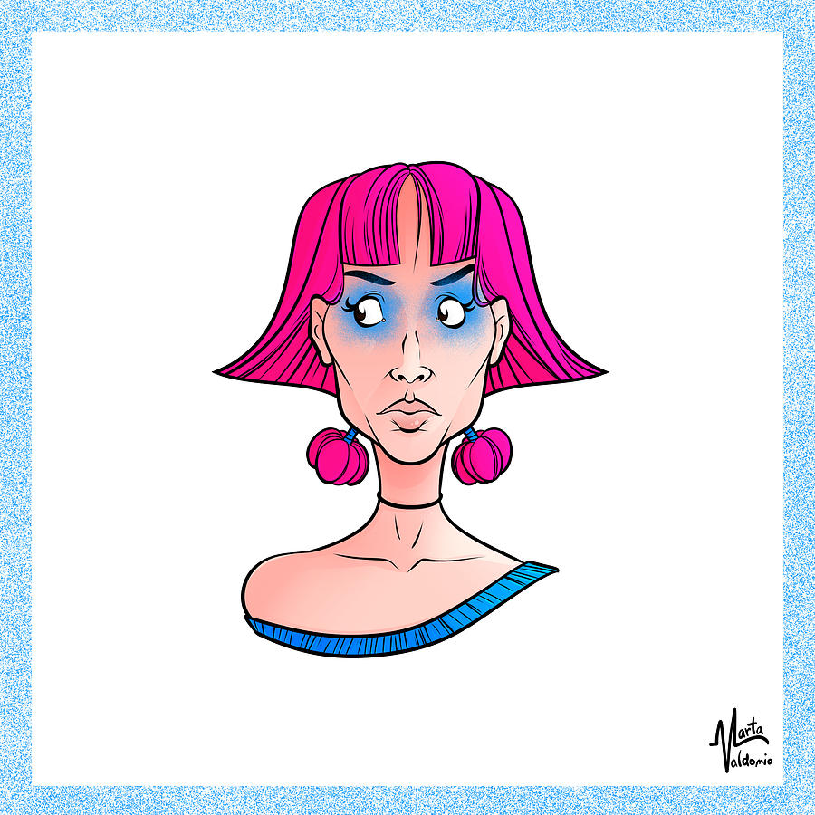 Hairspray Drawing by Marta Valdonio