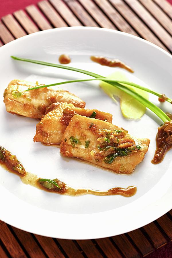 Hake Fillet With Soy Sauce And Honey Photograph by Herbert Lehmann