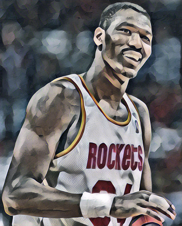 VN Design - Hakeem Olajuwon in the Houston Rockets #SpaceCity