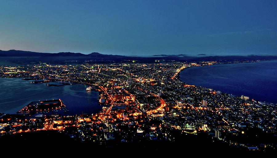 Hakodate At Dusk Photograph by Tjack Photography