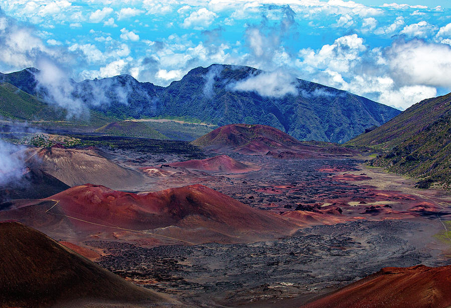 Haleakala Crater Floor Photograph by Anthony Jones