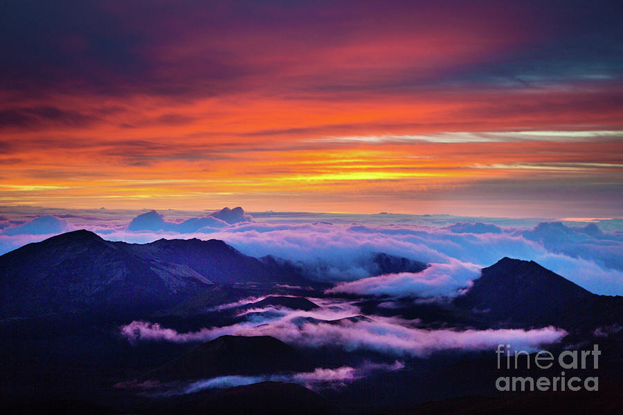 Haleakala National Park Crater Sunrise Photograph by Yinyang