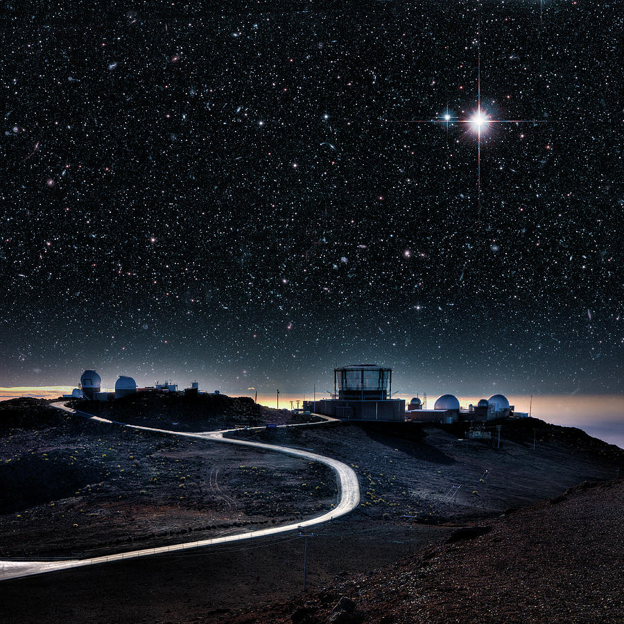 Haleakala Observatories, Maui Photograph by Ed Freeman Haleakala Observatories, Maui Photograph by Ed Freeman