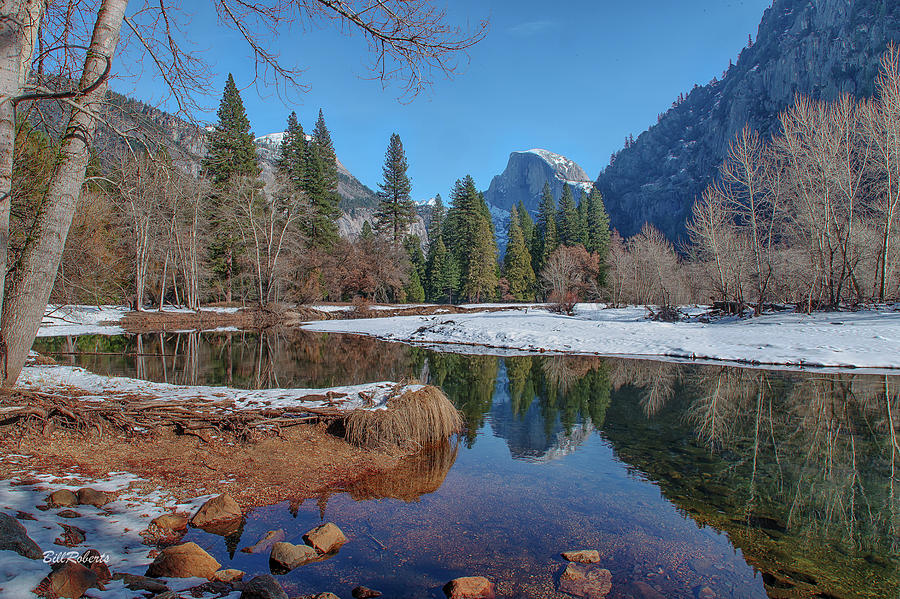 Half Dome and Merced River Photograph by Bill Roberts
