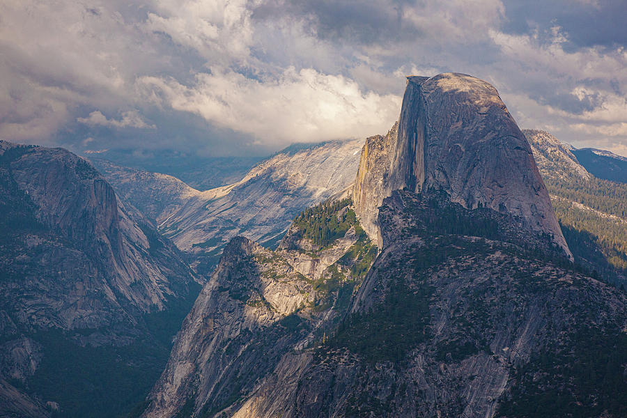 Half Dome From Glacier Point Wide Photograph by Al Hann