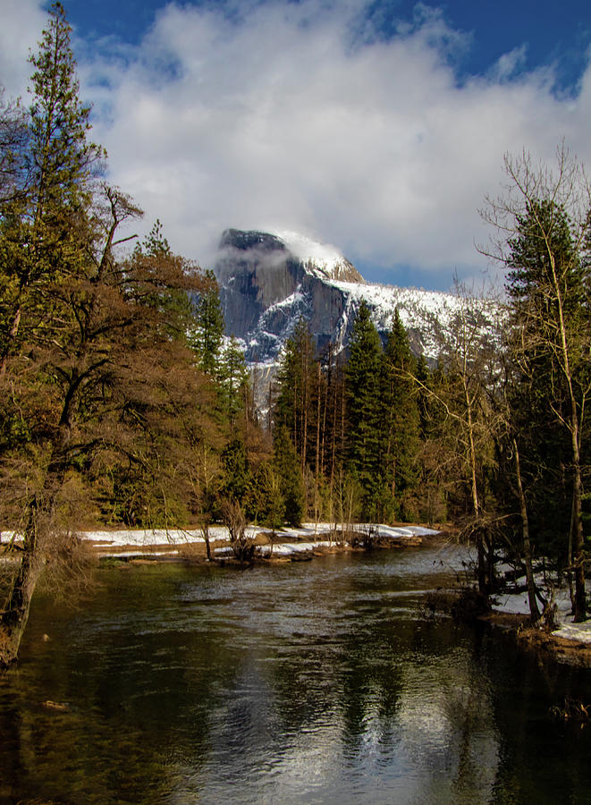 Half Dome in Winter Photograph by Norma Brandsberg