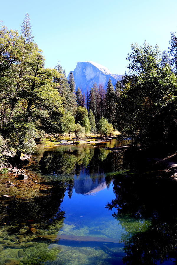 Half Dome Reflection Photograph by Kimberly Walker