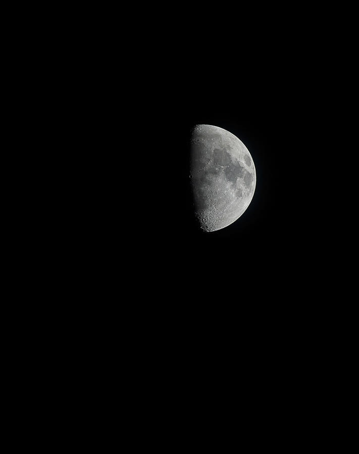 Half Moon Photograph by Cp Cheah