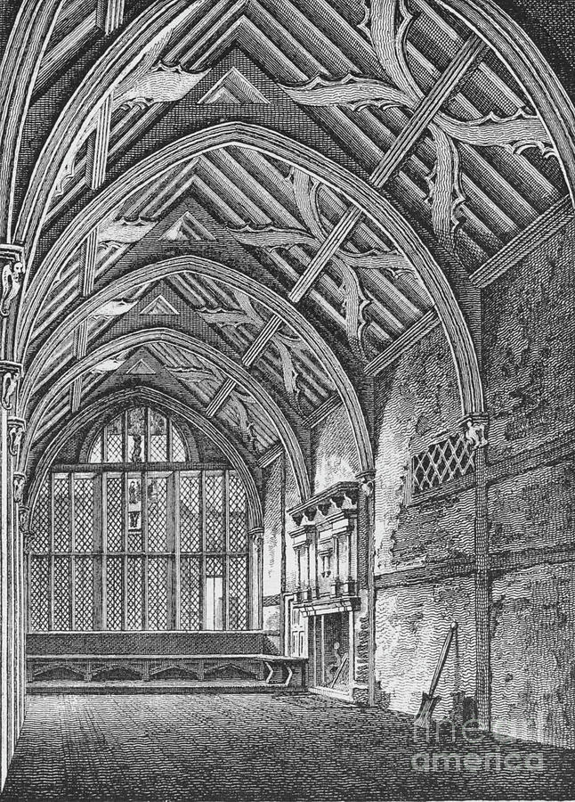 Hall Of The Brotherhood Of The Holy Drawing by Print Collector