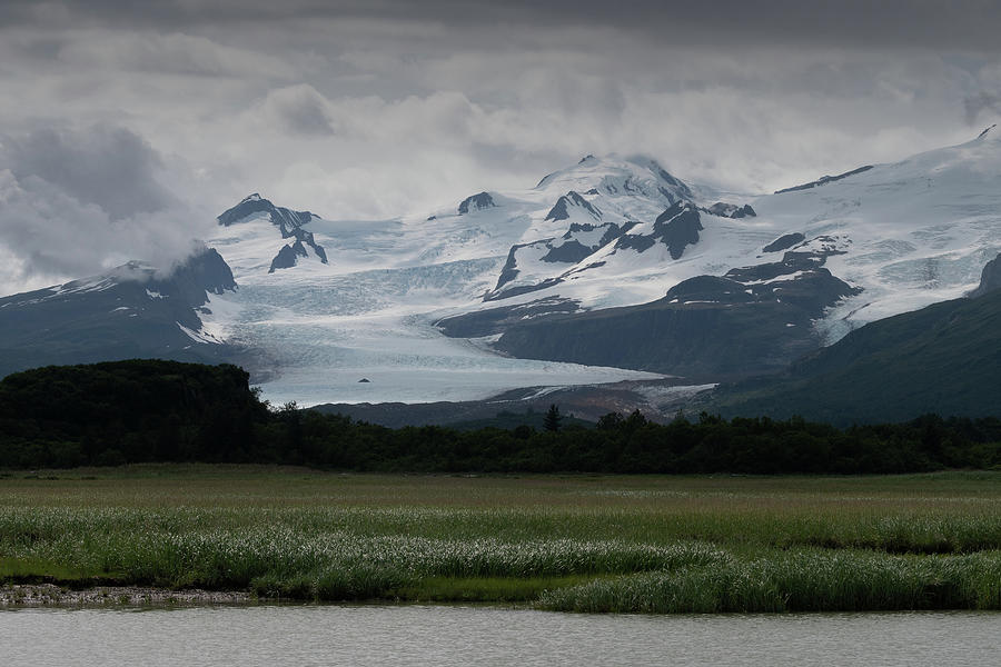 Hallo Glacier in Katmai NP Alaska Photograph by Mark Hunter