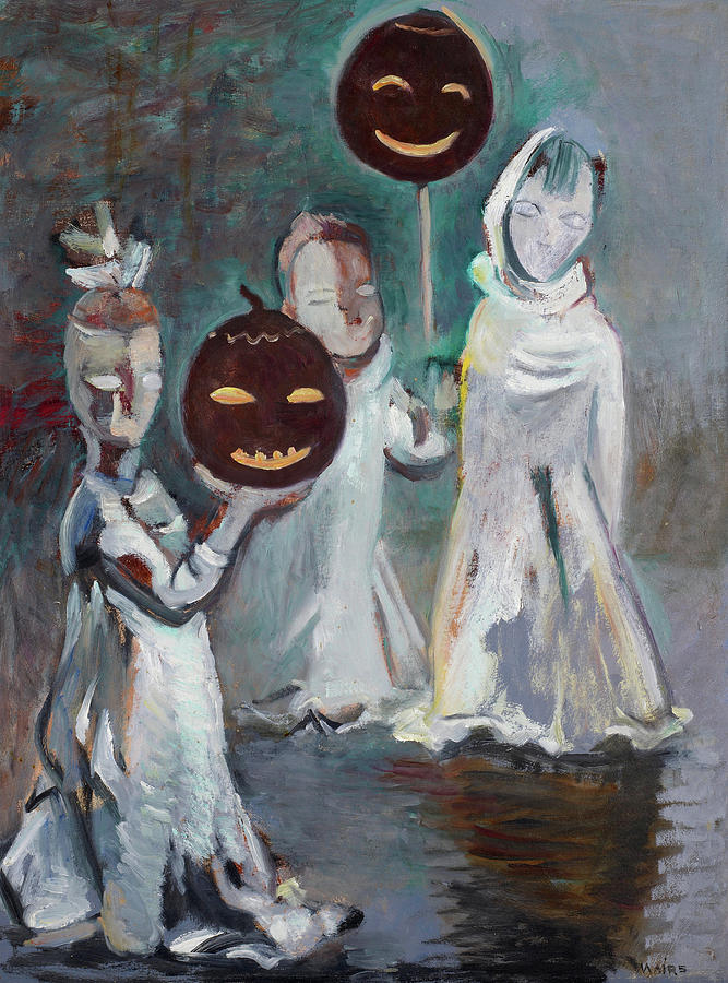 Halloween Painting - Halloween, 1920 by Clara Gardner Mairs