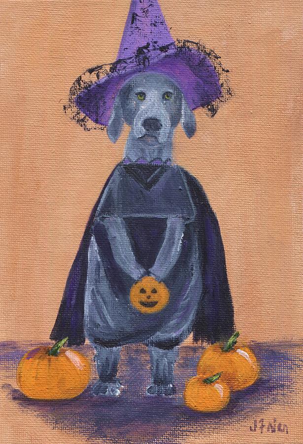 Halloween Bella Painting by Jamie Frier