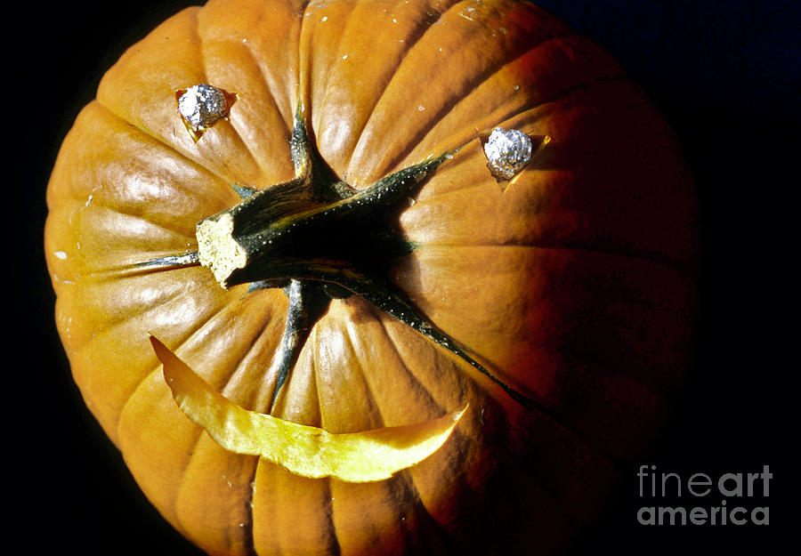 Halloween carved pumpkin Photograph by European School
