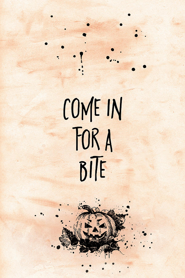 Halloween Digital Art - Halloween COME IN FOR A BITE by Melanie Viola