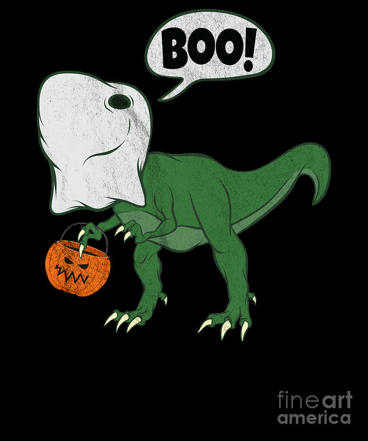 Haloween T-Rex Zajoo Zombie Halloween Boys Kids Pumpkin Dinosaur T Rex Throw Pillow 16x16 Multicolor