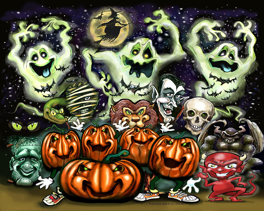 Halloween Fun Digital Art by Kevin Middleton