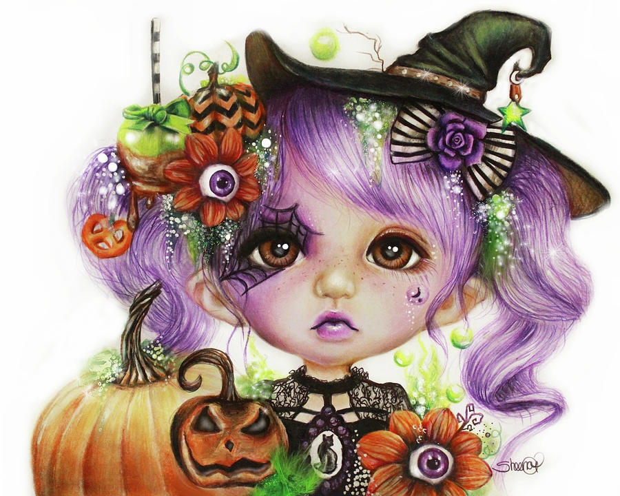 Elf Mixed Media - Halloween Hannah - Munchkinz by Sheena Pike Art And Illustration