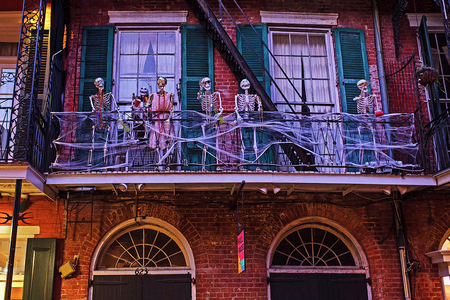 Halloween in the French Quarter New Orleans LA Louisiana Photograph by