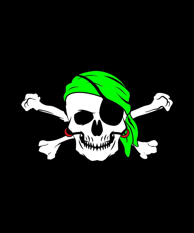 3Ft X 2Ft Pirate Skull Flag With Bandanna Skull And Crossbones For Halloween Dg 