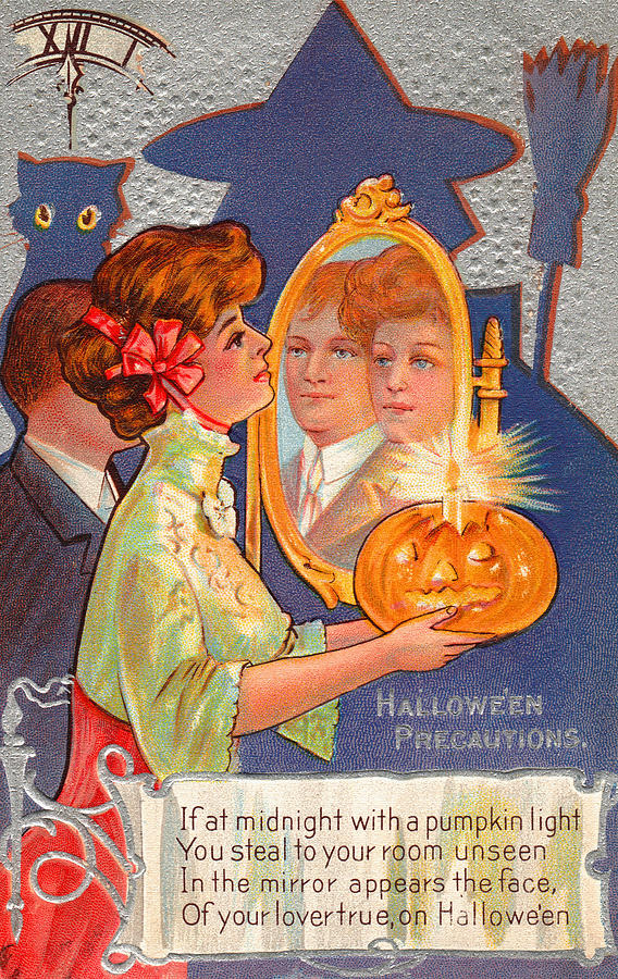 Halloween Precautions Painting by Unknown