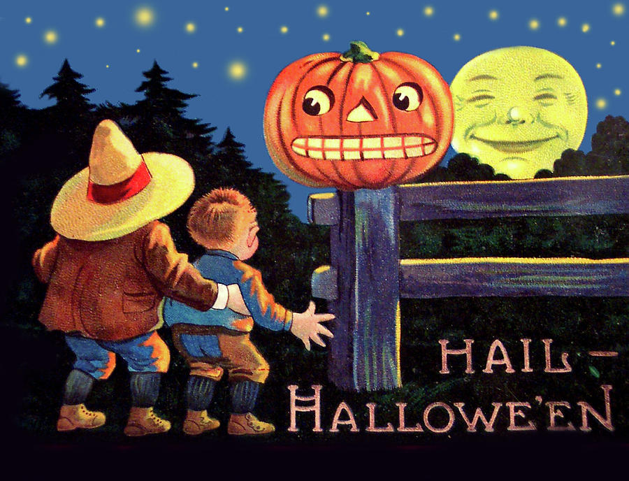 Halloween pumpkin head Digital Art by Long Shot